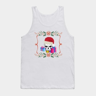 christmas skull Tank Top